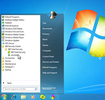 360 total security uninstall