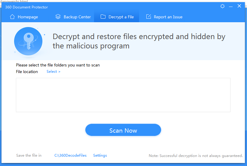 360 Document Protector Decryption tool