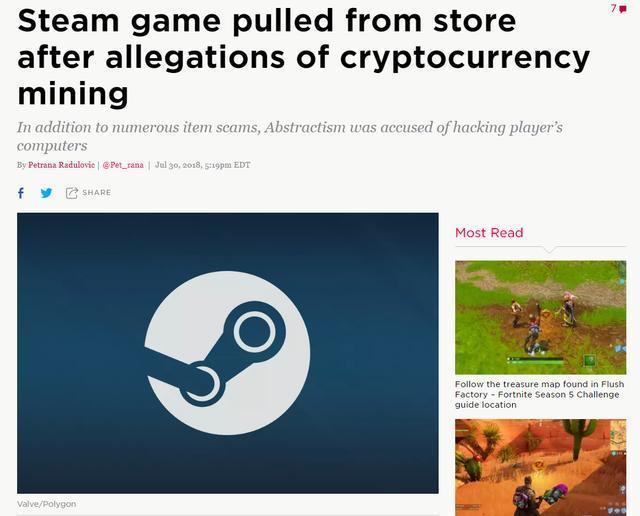 Steam game pulled from store after allegations of cryptocurrency mining -  Polygon