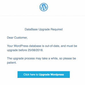 WordPress phishing scam targets the database credentials of the users
