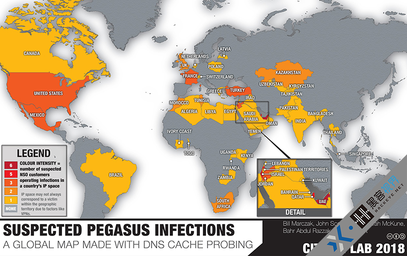  The most dangerous mobile spyware, Pegasus that has infected 45 countries